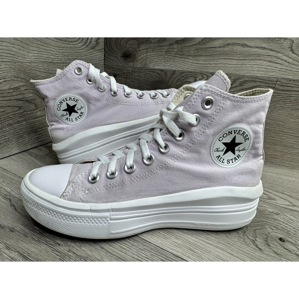 🔥Converse Chuck Taylor All Star Women's Move Hi Top Platform Sneaker Sz 8 Pink